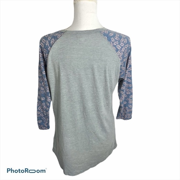 Lularoe Floral Sleeve Randy Shirt Medium - Picture 3 of 7